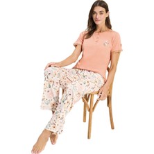 Over Sleep by Poleren Over Sleep 3342 Kadın Modal Yazlık Takım (M-L-Xl-2xl)