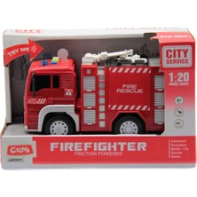 Ctoy Oyuncak Sesli Ve Pilli İtfaiye 1:16 WY551A