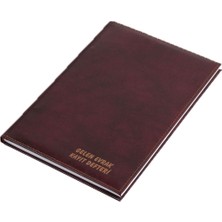 Gülpaş Gelen Evrak Defter Suni Deri Ciltli 100 Yaprak G351