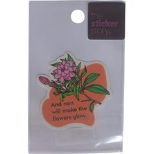Ekstrafix Yapışkanlı Sudan Etkilenmeyen Sticker The Sticker Story Flowers Glow Tss0181 (1 Adet)