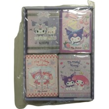 Bruno Visconti Vj Kuromi Squishy Günlük Defter A6 192 Sayfa 100 Gr Renkli Sayfa 525-2205 (12 Li Paket)