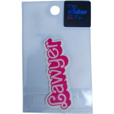 Ekstrafix Yapışkanlı Sudan Etkilenmeyen Sticker The Sticker Story Lawyer Tss0210 (1 Adet)