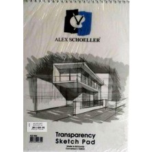 Alex Schoeller 822 A-3 Dikey Spiralli Eskiz Çizim Blok 90 Gr 60 Yaprak A.Esk.Blk.090.03
