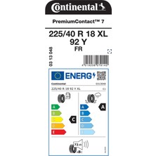 Continental 225/40R18 92Y Xl Fr Premiumcontact 7