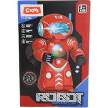 Ctoy Oyuncak Işıklı Sesli Dans Edebilen ve 360 Derece Dönen Robot Zr160 (Karışık Renk 1 Adet)