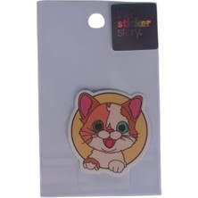 Ekstrafix Yapışkanlı Sudan Etkilenmeyen Sticker The Sticker Story Kedi Tss0178 (1 Adet)