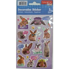 Tanex Puffy İnstagram Tavşanları Serisi Stickers Tnx-27226