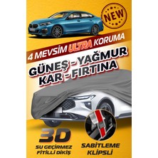 Budge Bmw 2 Serisi Sedan - Klipsli 4 Mevsim  Araba Brandası - Oto Çadır Örtü