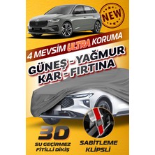 Budge Skoda Skala - Klipsli 4 Mevsim  Araba Brandası - Oto Çadır Örtü