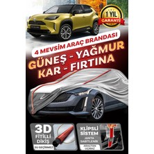 Budge Toyota Yaris Cross - Klipsli 4 Mevsim  Araba Brandası - Oto Çadır Örtü