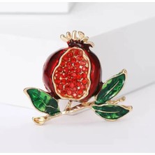 Efeaks Dalda Nar Bereket Kadın Broş Ebat: 3,7*4,2 cm