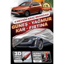 Budge Fiat Egea Cross Klipsli 4 Mevsim  Araba Brandası - Oto Çadır Örtü