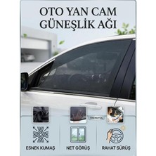 Ankaflex 2 Li Oto Yan Cam Perde File Bebek Pencere Örtüleri Gizlilik Sağlayan Karartma Özelliği