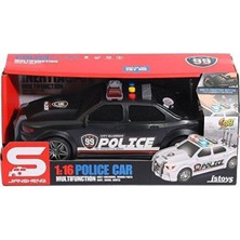 Ctoy Oyuncak Işıklı Ve Sesli Sürtmeli Polis Arabası 1:20