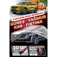 Budge Skoda Kodiaq - Klipsli 4 Mevsim  Araba Brandası - Oto Çadır Örtü