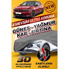 Budge Opel Corsa - Klipsli 4 Mevsim  Araba Brandası - Oto Çadır Örtü