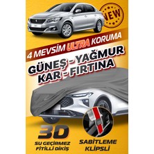 Budge Peugeot 301 - Klipsli 4 Mevsim  Araba Brandası - Oto Çadır Örtü