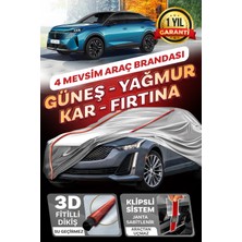 Budge Peugeot 3008 - Klipsli 4 Mevsim  Araba Brandası - Oto Çadır Örtü