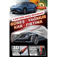 Budge Byd Sealion 7 - Klipsli 4 Mevsim  Araba Brandası - Oto Çadır Örtü
