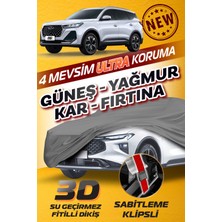 Budge Chery Tiggo 7 - Klipsli 4 Mevsim  Araba Brandası - Oto Çadır Örtü