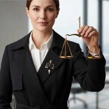 Efeaks Avukat Hakim Hukuk Temalı Broş