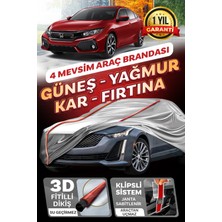 Budge Honda Civic Sedan  Klipsli 4 Mevsim  Araba Brandası - Oto Çadır Örtü