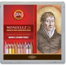  koh-ı noor mondeluz sanatsal aquarell boya kalemi 24 renk portre tonları metal kutu 3724-024012pl