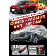 Budge Toyota Corolla Cross - Klipsli 4 Mevsim  Araba Brandası - Oto Çadır Örtü