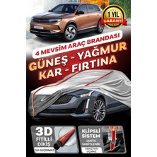 Budge Opel Grandland - Klipsli 4 Mevsim  Araba Brandası - Oto Çadır Örtü