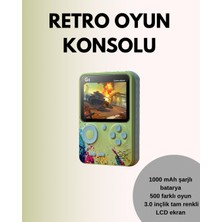 Getittir Tv Bağlantılı 500 Oyunlu Mini Gameboy Konsol - Lisinya