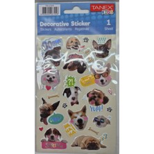 Tanex Puffy İnstagram Köpekleri Serisi Stickers Tnx-27229