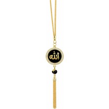 Efeaks Allah ve Muhammed Yazılı Kendinden Kokulu Dikiz Aynası Süsü Gold