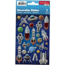  tanex stickers eu puffy damla etiket uzay serisi tnx-25071