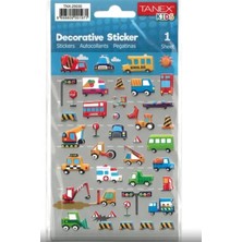 Tanex Stickers Eu Puffy Damla Etiket Trafik Serisi 6 Lı Tnx-25030 (6*5 Li Paket)
