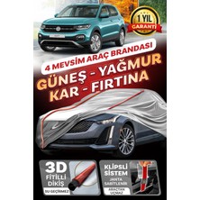 Budge Volkswagen T-Cross Klipsli 4 Mevsim  Araba Brandası - Oto Çadır Örtü