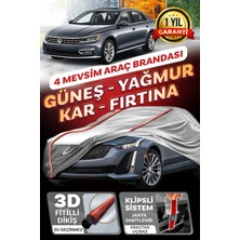 Budge Volkswagen Passat B4 - B5 - B6 - B7 - B8 - Klipsli 4 Mevsim  Araba Brandası - Oto Çadır Örtü