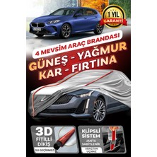 Budge Bmw 1 Serisi Hatchback - Klipsli 4 Mevsim  Araba Brandası - Oto Çadır Örtü
