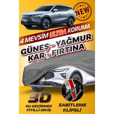 Budge Omoda 7 - Klipsli 4 Mevsim  Araba Brandası - Oto Çadır Örtü