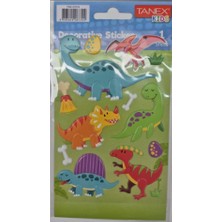 Tanex Puffy Bebek Dinazolar Serisi Stickers Tnx-27214