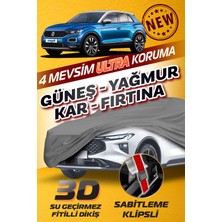 Budge Vw T-Roc - Klipsli 4 Mevsim  Araba Brandası - Oto Çadır Örtü