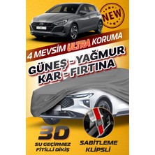 Budge Hyundai I20 - Klipsli 4 Mevsim  Araba Brandası - Oto Çadır Örtü