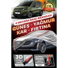 Budge Citroen Berlingo - Klipsli 4 Mevsim  Araba Brandası - Oto Çadır Örtü