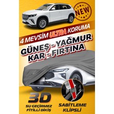 Budge Togg T10X - Klipsli 4 Mevsim  Araba Brandası - Oto Çadır Örtü