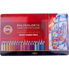  koh-ı noor polycolor sanatsal kuru boya kalemi 36 renk of artist´s coloured pencils 3825 36