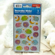 Tanex Puffy Uykucu Koyunlar Serisi Stickers Tnx-27211