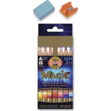  koh-ı noor magic pencils 12+1 fsc sihirli kalem kuru boya kalemi 3404n