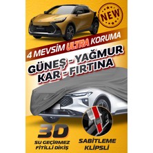 Budge Toyota C-Hr - Klipsli 4 Mevsim  Araba Brandası - Oto Çadır Örtü