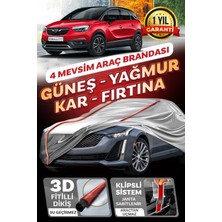 Budge Opel Crossland - Klipsli 4 Mevsim  Araba Brandası - Oto Çadır Örtü