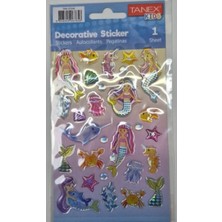  tanex puffy deniz kızı serisi stickers tnx-27249
