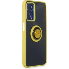 Colezium A16 Kılıf Montreal Yüzüklü  Kapak - Sarı